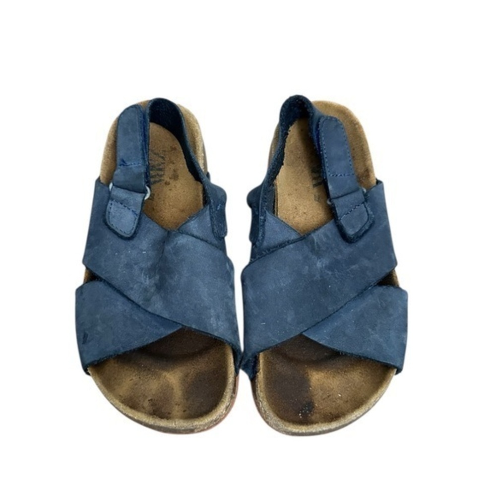 Zara leather Kids Dark Blue Sandals